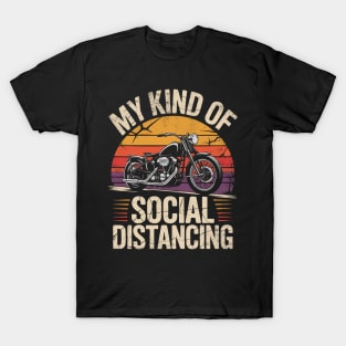 Social Distancing Biker T-Shirt
